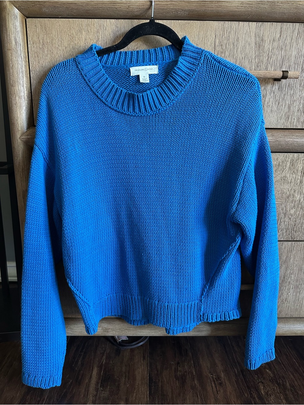 Blue Crewneck Women's Sweater - treasure & bond